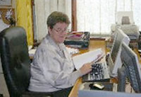 Clare Garside in her office